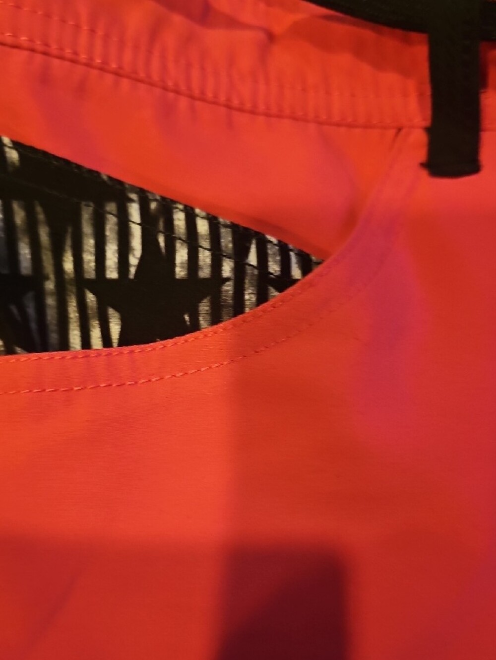 Fox Women's Bright Coral Athletic Shorts with Black Trim - Picture 4 of 6